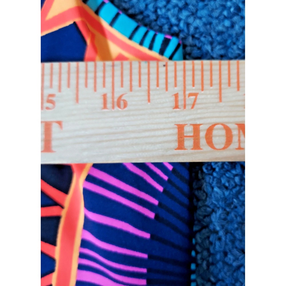 Mara‎ Hoffman Mini Dress Womens XS Sleeveless Multicolor Neon Art To Wear 60's - Picture 7 of 9